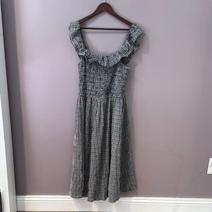 XL WRAY Black and White Gingham Dress